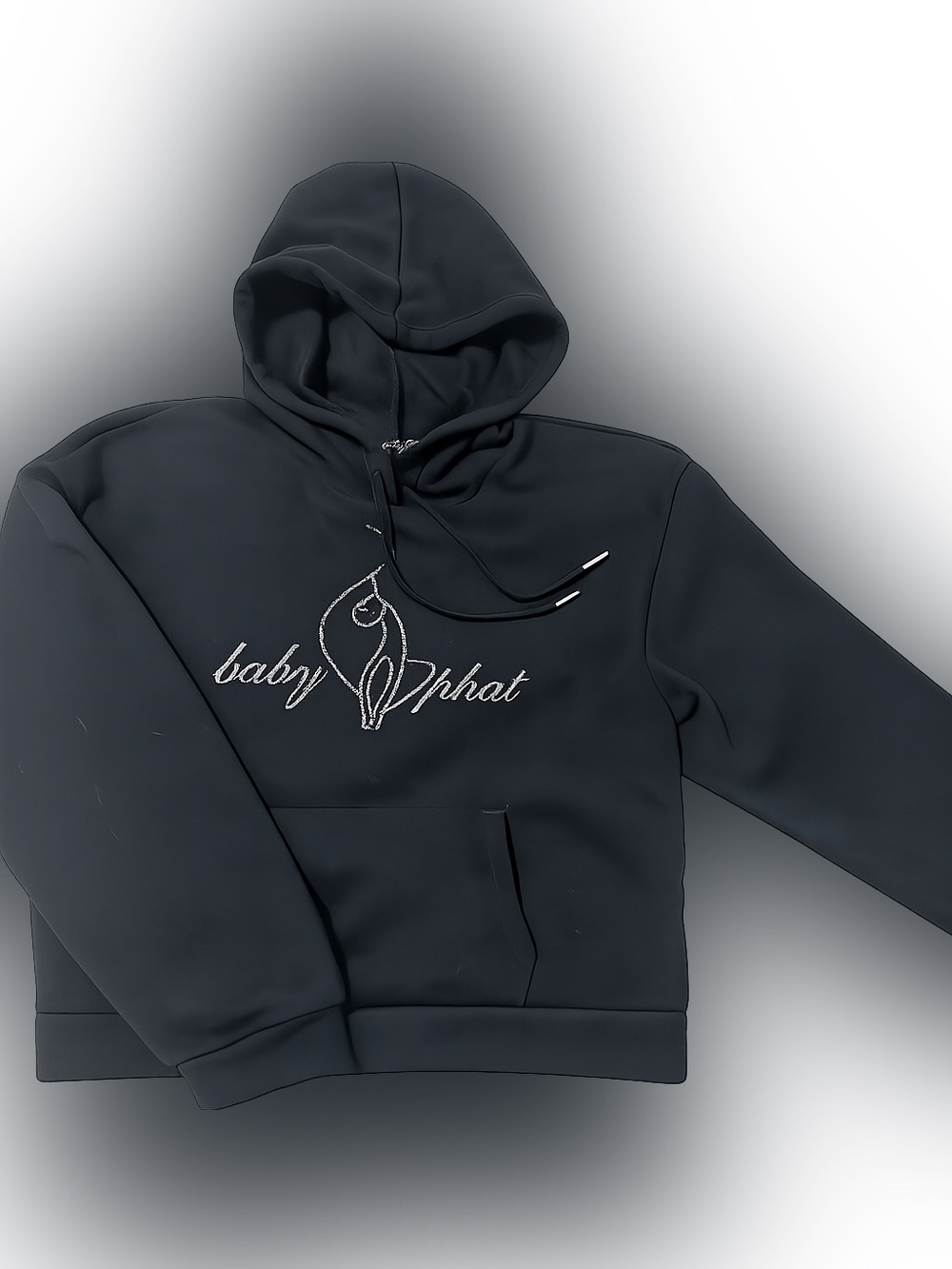 Baby Phat Black Rhinestone Logo Pullover